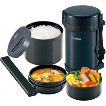 Набор для ланча с металлической колбой ZOJIRUSHI SL-ХЕ 20 AD